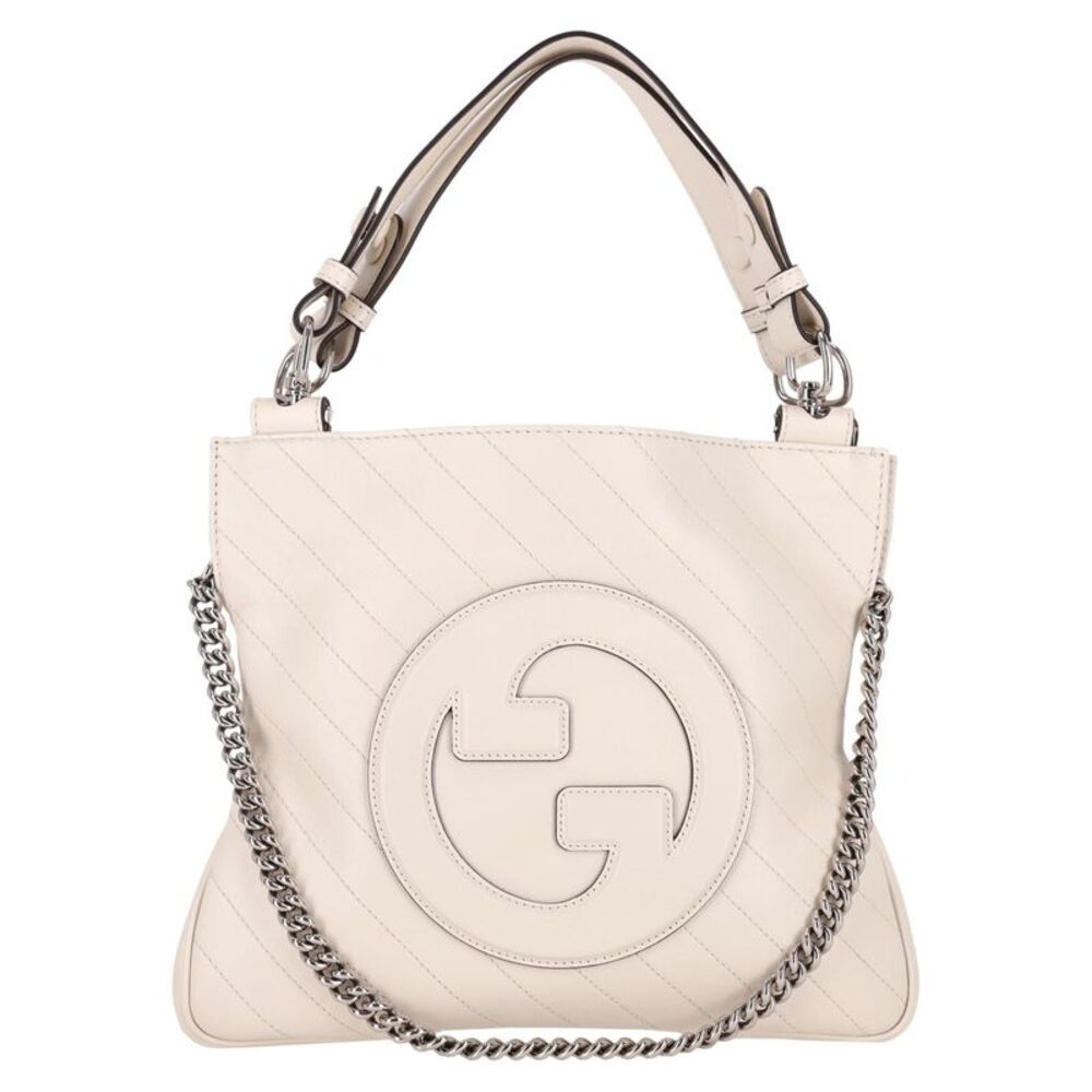 Gucci 'GG' Logo Blondie Small Leather Tote Bag